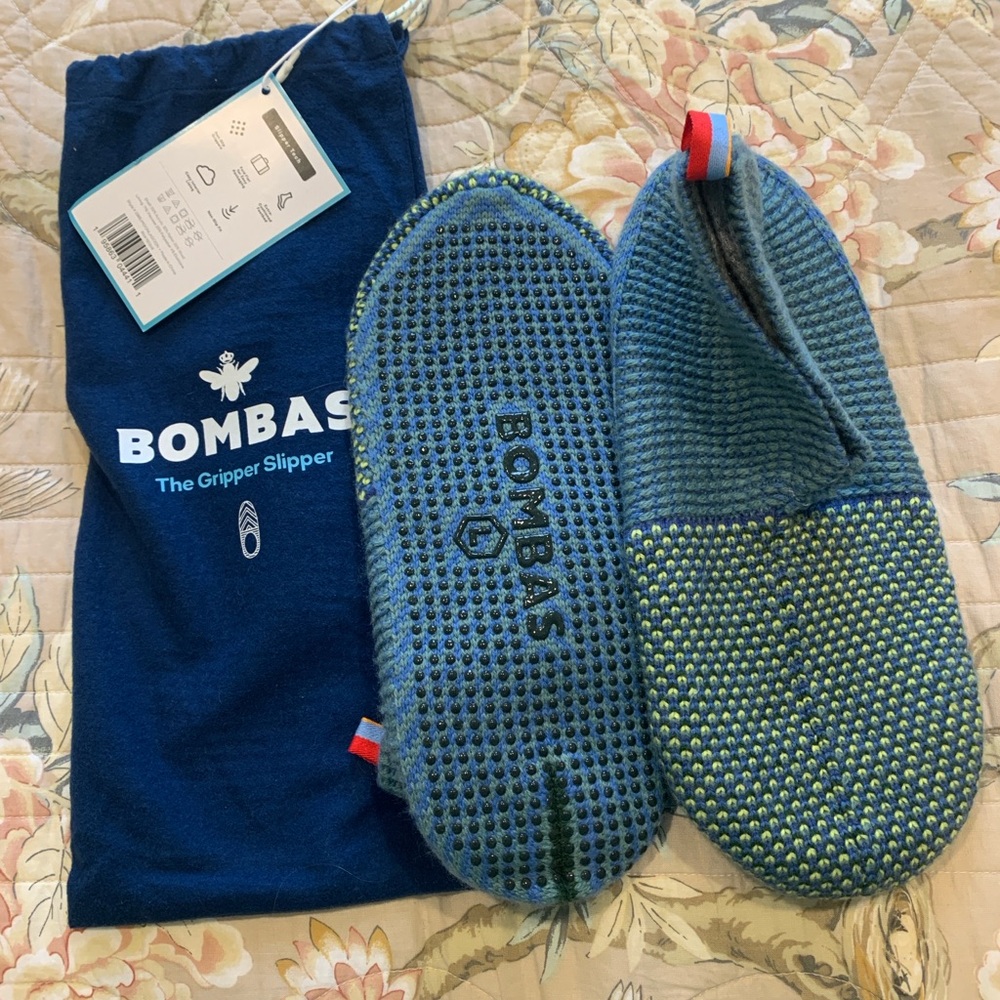 Men’s Bombas Gripper Slippers, Large